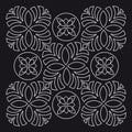 Flower Rose Pattern Illustration Design Decor Wallpaper Black and White