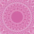 Mandala rituals spiritual classic pink background