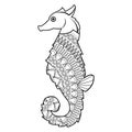 mandala seahorse icon