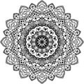 Mandala sketch design leaf circle Royalty Free Stock Photo