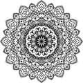 Mandala sketch design leaf circle Royalty Free Stock Photo