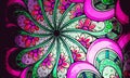 Mandala style colorful background