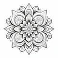 Mandala Style Coloring Page For Adults