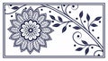 Mandala Style Floral Frame Ã¢â¬\' Intricate Botanical Vector Art, vector design Generative AI Royalty Free Stock Photo