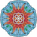 Mandala style image part 4. Royalty Free Stock Photo