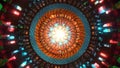 Mandala symmetrical colorful background for hypnotic ethnic fantasy multicolor kaleidoscope wallpaper chakra meditation