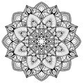 Mandala with thin lines.