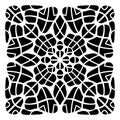 Mandala tile design. Bohemian vector decoration. Interior wall sticker