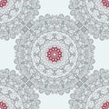 Mandala Tile Seamless Print. Symmetry Pattern