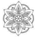 Mandala to color Royalty Free Stock Photo