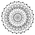 Mandala to color Royalty Free Stock Photo