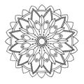 Mandala to color Royalty Free Stock Photo