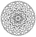 Mandala to color Royalty Free Stock Photo