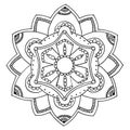 Mandala to color Royalty Free Stock Photo