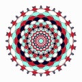 Mandala tribal ethnic ornament vector slamic arabic indian pattern Royalty Free Stock Photo