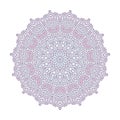 Geometric Ethnic Mandala Mosaic Vector Artwork Fashion Fabric Pattern Repeat Object Illustration. Detailed Floral Design Royalty Free Stock Photo