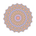 Geometric Ethnic Mandala Mosaic Vector Artwork Fashion Fabric Pattern Repeat Object Illustration. Detailed Flower Design Royalty Free Stock Photo