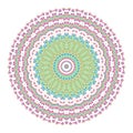 Detailed Mandala Vector Fabric Fashion Repeat Pattern Print Object Element.Abstract Ancient Paisley Circle Flower Design