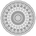 vector mehndi mandala pattern symbols illustration for christmas