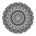 Mandala Vector Design BLACK AND WHITE FORMAT Royalty Free Stock Photo