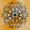 Mandala vector. Mehndi inspired mandala of henna