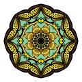 Mandala. Vector ornament, colorful round decorative element for your design Royalty Free Stock Photo