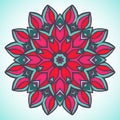 Mandala. Vector ornament, colorful round decorative element for your design Royalty Free Stock Photo