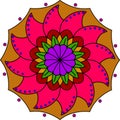 Mandala yoga flower floral indian meditation