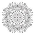 Mandala zentangl. Doodle drawing