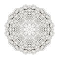 Mandala. Zentangl round ornament