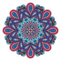 Mandala. Zentangl round ornament.