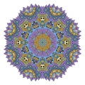 Mandala. Zentangl round ornament.