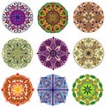 Mandalas collection. Round Ornament Pattern.