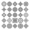 Mandalas collection. Round Ornament Pattern. Vintage decorative elements. Hand drawn background. Royalty Free Stock Photo