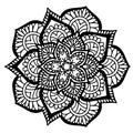 Mandalas for coloring book. Decorative round ornaments. Unusual flower shape. Oriental vector, Anti-stress therapy patterns. Weave Royalty Free Stock Photo