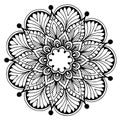 Mandalas for coloring book. Decorative round ornaments. Unusual flower shape. Oriental vector, Anti-stress therapy patterns. Weave Royalty Free Stock Photo
