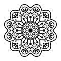 Mandalas for Relaxation and Meditation Vector Coloring Book Royalty Free Stock Photo