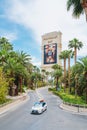 Mandalay Bay resort and casino. Entrance. Luxury hotel located directly on the Las Vegas Strip. Las Vegas, Nevada Royalty Free Stock Photo