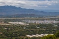 Mandalay Myanmar Burma Southeast Asia view to the landscape and cityscape from Mandalay Hill