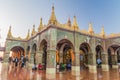 MANDALAY, MYANMAR - DECEMBER 3, 2016: Taung Pyae (Pyi or Pyai) Pagoda on Mandalay hill, Myanm