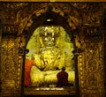 Golden Buddha statue at Mahamuni Temple