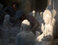 Buddha in the Making, Stone Carving Workshop, Mandalay, Myanmar