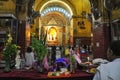 MANDALAY, MYANMAR- October 9: Buddhist People participate a holy