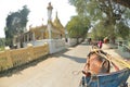 Mandalay Oe Toke Tan pony cart taxi Royalty Free Stock Photo