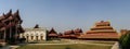 Panoramic view of the Royal Palace in Mandalay, Mandalay Region, Myanmar,