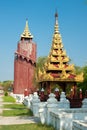 Mandalay palace at Mandalay city of Myanmar Burma