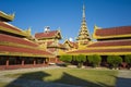 Mandalay royal Palace, Great Audience Hall and other structures inside of palace compound, Myanmar