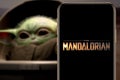 The Mandalorian logo smart phone