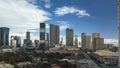 Mandaluyong, Metro Manila, Philippines - The Ortigas Skyline as seen from Wack Wack Village Royalty Free Stock Photo