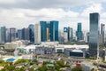 Mandaluyong, Metro Manila, Philippines - SM Megamall and the Ortigas Skyline Royalty Free Stock Photo